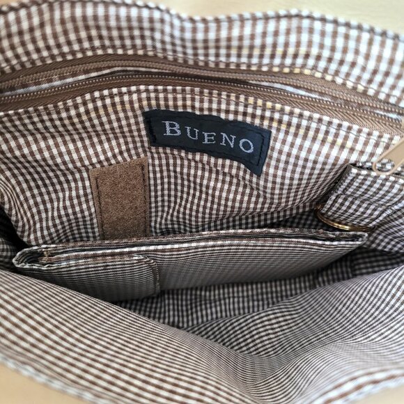 NWOT RARE Bueno Floral Embroidered Sequins Bamboo Handles Boho Satchel - Picture 10 of 11